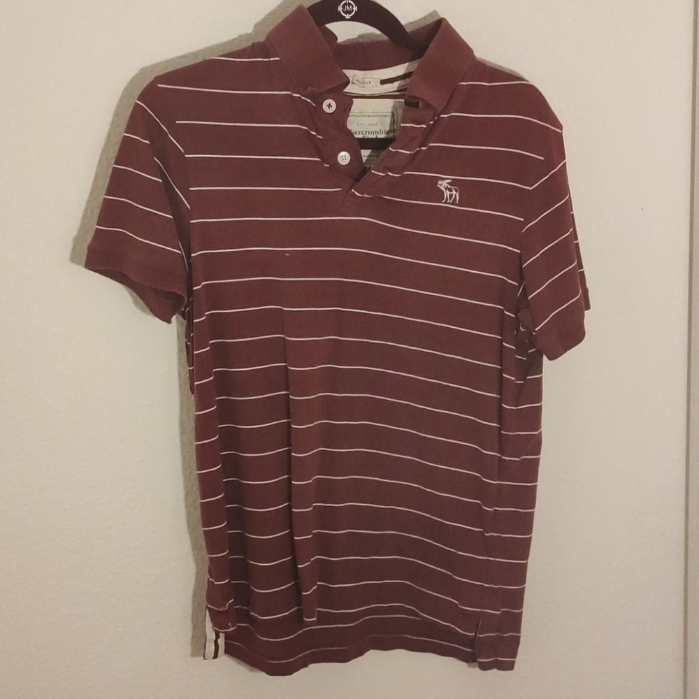 Abercrombie and Fitch Striped Polo